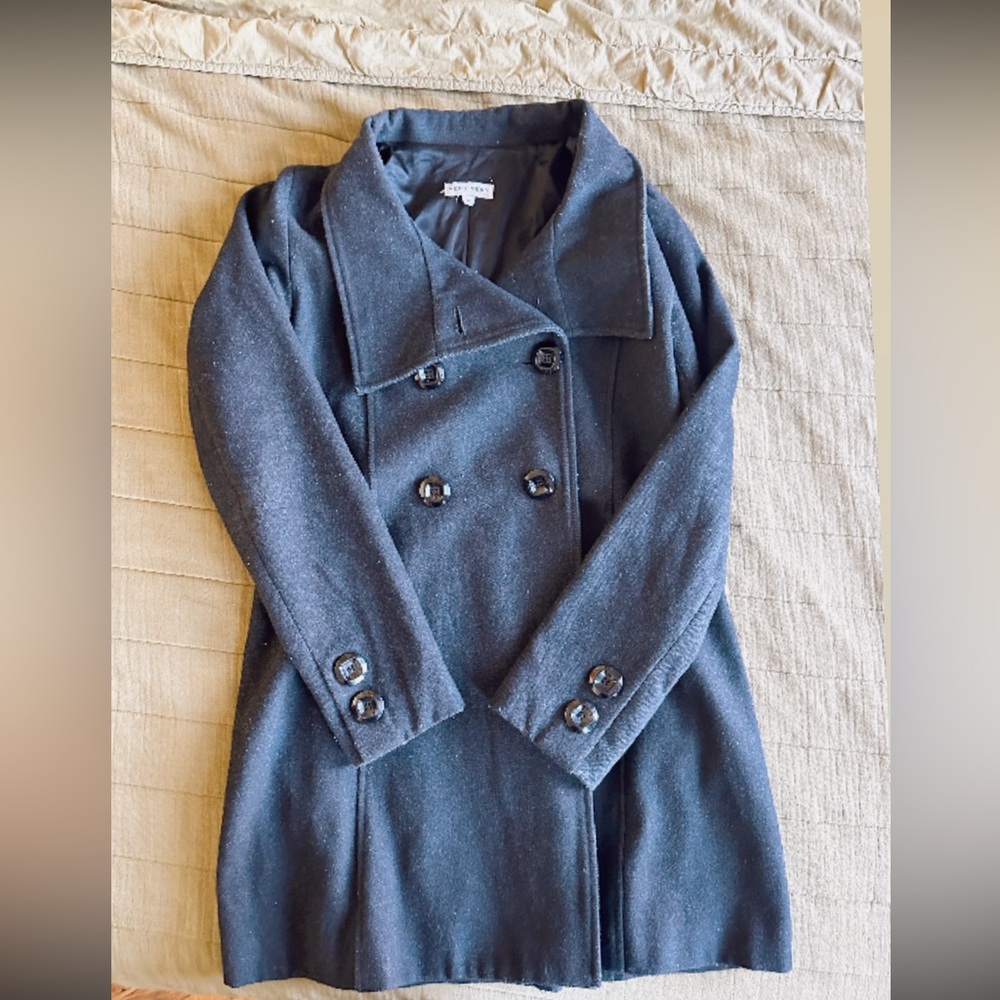 VERY VERY Wool and Cashmere Gray Coat Small